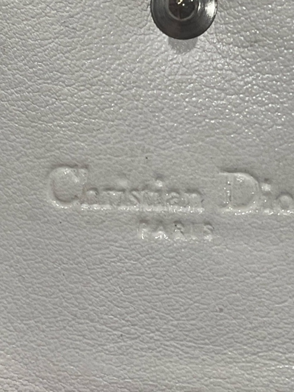 Christian Dior Patent Cannage Lady Dior Rendezvous Wallet On Chain in Beige - Picture 16 of 16